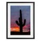 Stupell Industries Arizona Cactus at Sunset Framed Print Under Glass, design by Jeff Poe Photography